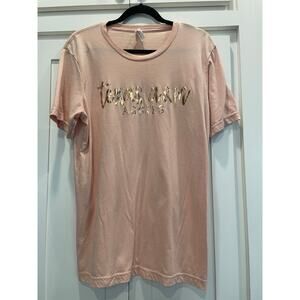 Bella + Canvas ladies T-shirt pink/rose gold Texas A&M LG